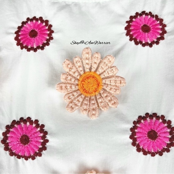 J.Crew Collection embroidered 3D flower sleeveless top *shop@iamwarrior - Picture 5 of 6